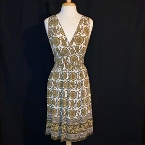 Sophie Max V-neck Elastic Empire Waist Sundress